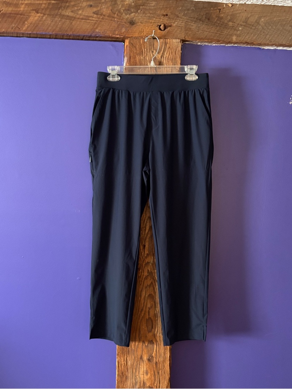 Baleaf Navy Blue Cropped Performance Pants